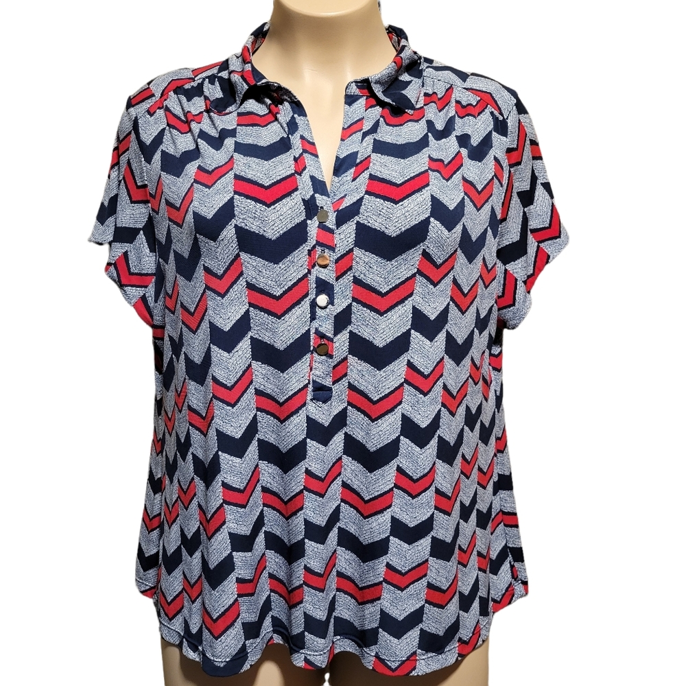 Alfani Chevron Top Plus Size 3X
